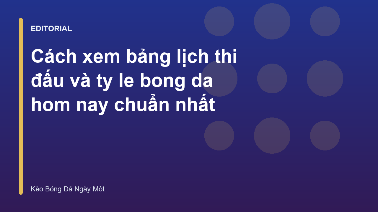 Cách đọc bảng tỷ lệ bóng đá